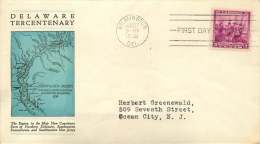 1938  Delaware Tercentenary  Sc 836 - 1851-1940