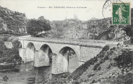 Crozant (Creuse) - Pont Sur La Creuse - Editions M.T.I.L. - Carte N° 80 - Crozant