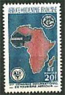 Aof. 1958  Carte Afrique N 64   Gomme S/s Trace X X - Neufs