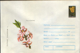Romania - Postal Stationery Cover 1974,unused - Medicinal Plants -  Rose Daphne - Plantas Medicinales