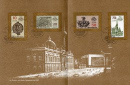 5.EB 750 Jahre Berlin 1987 DDR 3023/6,Bl.84+SD-Block ETB 2/86 25€ Architektur Bloque Hoja Ms Black Sheets Bf GDR Germany - 1e Dag FDC (vellen)