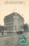 PARIS - Boulevard Du Montparnasse;le Nouvel Hotel Des Postes Et Télégraphes, Direction Du Département De La Seine. - Arrondissement: 14