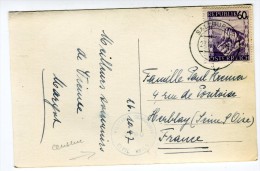 Autriche - Censure Militaire Sur Cp De Salzburg En 1947 Pour La France   Réf. 639 - Storia Postale