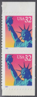 !a! USA Sc# 3122 MNH Vert.PAIR W/ Top & Bottom Margins - Statue Of Liberty - 3. 1981-...