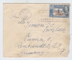 Trinidad & Tobago/Austria BUY TRINIDAD SUGAR SLOGAN CANCEL COVER 1939 - Trinidad & Tobago (...-1961)