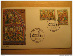 ANDORRA LA VELLA 1980 Navidad Christmas Pintura Paint Arte Art SPD FDC Sobre Cover Andorre - Briefe U. Dokumente