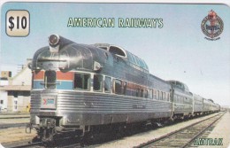 UK, UNI-L-018b, FAKE-FALSA - American Railways : Amtrak, 2 Scans.   White Reverse - Autres & Non Classés
