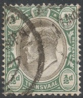 Transvaal. 1902 KEVII. ½d Used. Crown CA W/M SG 244 - Transvaal (1870-1909)