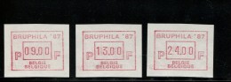 365842605  POSTFRIS MINT NEVER HINGED POSTFRISCH EINWANDFREI NEUF SANS CHARNIERE OCB ATM63 SET 9-13-24 MICHEL 6.2 C S1 - 1980-99