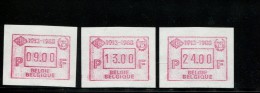 BELGIE POSTFRIS MINT NEVER HINGED POSTFRISCH EINWANDFREI NEUF SANS CHARNIERE OCB ATM72 SET 9 13 24 MICHEL 15 C S1 - 1980-1999