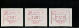 BELGIE POSTFRIS MINT NEVER HINGED POSTFRISCH EINWANDFREI NEUF SANS CHARNIERE OCB ATM66 SET 9 13 24 MICHEL 9.2 B S1 - 1980-1999