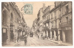 Marne - 51 - Reims Tramway Tram Casino A La Rue L'étape Animée Ed Blanchart 1906 - Reims