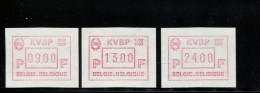 BELGIE POSTFRIS MINT NEVER HINGED POSTFRISCH EINWANDFREI NEUF SANS CHARNIERE OCB ATM68 SET 9 13 24 MICHEL 11.2 Z B S1 - 1980-99