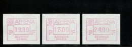 BELGIE POSTFRIS MINT NEVER HINGED POSTFRISCH EINWANDFREI NEUF SANS CHARNIERE OCB ATM69 SET 9 13 24 MICHEL 12 Z C  S1 - 1980-99