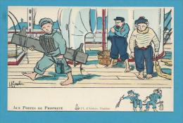 CPA - Fantaisie Marine Militaire Série NOS MARINS "Aux Postes De Propreté" Illustrateur GERVESE - Gervese, H.