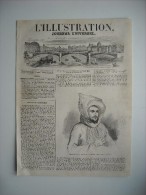 GRAVURE 1846. SID-EL-HADJ ABD-EL-KADER BEN-MOHAMMED-ACHACHE, AMBASSADEUR MAROCAIN. AVEC EXPLICATIF AU DOS. - Prints & Engravings