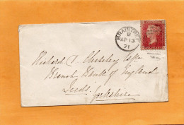 Great Britain 1871 Cover Mailed - Cartas