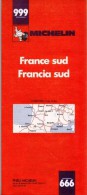 CARTE MICHELIN PNEUMATIQUES N° 999 NEUVE SOLDE LIBRAIRIE 1976 FRANCE SUD FRANCIA SUD SOUTHERN FRANCE SÜDFRANKREICH - Cartes/Atlas