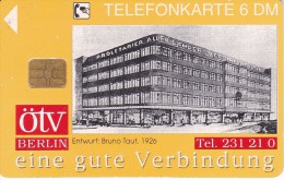 O 189 TARJETA DE ALEMANIA DE ÖTV BERLIN DE TIRADA 9000 - O-Series: Kundenserie Vom Sammlerservice Ausgeschlossen