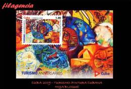 AMERICA. CUBA MINT. 2009 TURISMO. PINTURA CUBANA CONTEMPORÁNEA. HOJA BLOQUE - Ongebruikt