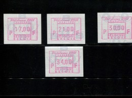 BELGIE POSTFRIS MINT NEVER HINGED POSTFRISCH EINWANDFREI NEUF SANS CHARNIERE OCB ATM104 Set 17 21 30 34  MICHEL  44.1 - 1980-99