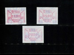 BELGIE POSTFRIS MINT NEVER HINGED POSTFRISCH EINWANDFREI NEUF SANS CHARNIERE OCB ATM87 Set 11 15 18 MICHEL  27 S 1 - 1980-1999