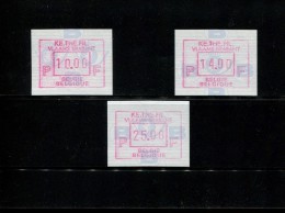 BELGIE POSTFRIS MINT NEVER HINGED POSTFRISCH EINWANDFREI NEUF SANS CHARNIERE OCB ATM82 Set 10 14 25 MICHEL  23 S 1 - 1980-99