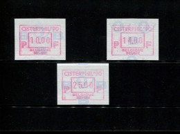 BELGIE POSTFRIS MINT NEVER HINGED POSTFRISCH EINWANDFREI NEUF SANS CHARNIERE OCB ATM82 Set 10 14 25 MICHEL  24 S 1 - 1980-1999