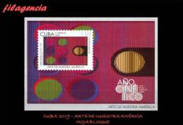 AMERICA. CUBA MINT. 2009 ARTE LATINOAMERICANO. HOJA BLOQUE - Ongebruikt