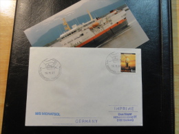 Ship Mail Cover MS M/S MITNADSOL Trollfjorden + Real Photo Of The Ship Norway - Cartas & Documentos