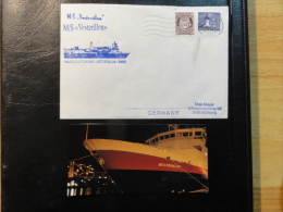 Ship Mail Cover MS M/S VESTERALEN Hurtigrute +cut Magazine Photo Norway - Lettres & Documents