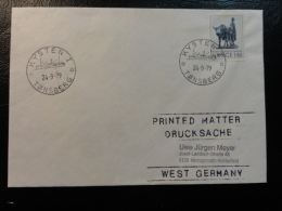 Ship Mail Cover MS M/S KYSTEN  I TONSBERG 1979 Norway - Briefe U. Dokumente