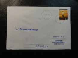 Ship Mail Cover MS M/S KOMMANDOREN 1991  Norway - Covers & Documents