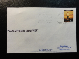 Ship Mail Cover MS M/S KATAMERANEN DRAUPNER 1991 Norway - Brieven En Documenten