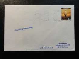 Ship Mail Cover MS M/S SUNNHORLAND 1991 Norway - Covers & Documents