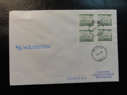 Ship Mail Cover MS M/S GLOPPEN Floro 1991 Norway - Covers & Documents