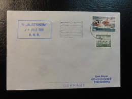 Ship Mail Cover MS M/S AUSTRHEIM 1991  Norway - Covers & Documents