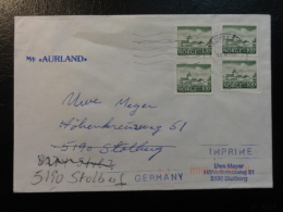 Ship Mail Cover MS M/S AURLAND 1991 Norway - Covers & Documents