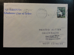 Ship Mail Cover MS M/S LOSNA 1979 Fylkesbaatane I Sogn Og Fjordane Norway - Cartas & Documentos