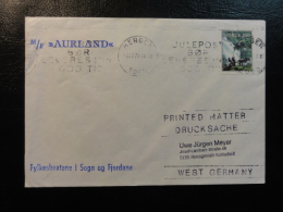 Ship Mail Cover MS M/S AURLAND 1979 Fylkesbaatane I Sogn Og Fjordane Norway - Briefe U. Dokumente