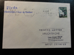 Ship Mail Cover MS M/S FIRDA 1979 Fylkesbaatane I Sogn Og Fjordane Norway - Briefe U. Dokumente