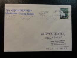 Ship Mail Cover MS M/S FJORDPRINS 1979 Fylkesbaatane I Sogn Og Fjordane Norway - Briefe U. Dokumente