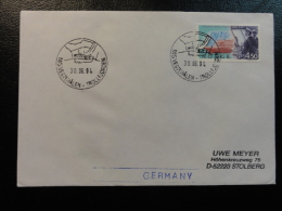 Ship Mail Cover MS M/S VESTERALEN 1994 Hurtigruten Troll Fjorden  Norway - Covers & Documents