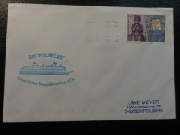 Ship Mail Cover MS M/S POLARLYS 2000 Troms Fylkes Dampskipsselskap ASA Norway - Briefe U. Dokumente