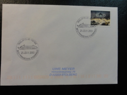 Ship Mail Cover MS M/S PRINCESSE RAGNHILD 2003  Norway - Covers & Documents