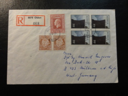 1979 OLDEN To MULHEIM Germany Registered Cover PREKESTOLEN Stamp  Norway - Briefe U. Dokumente