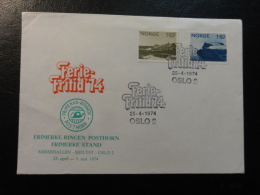 1973 OSLO Ferie FRITID Special Cancel Cover Norway - Covers & Documents