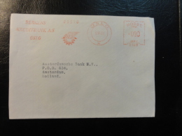 1961 OSLO Bergens Bank Metter Mail Cover To Amsterdam (nederland) Netherlands Norway - Cartas & Documentos