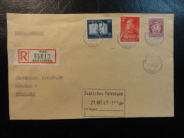 1967 SKILLEBEKK To MUNCHEN Registered Cover Norway - Cartas & Documentos