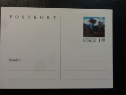 Postal Stationery L Hertervig Tree Pinture   Norway - Entiers Postaux